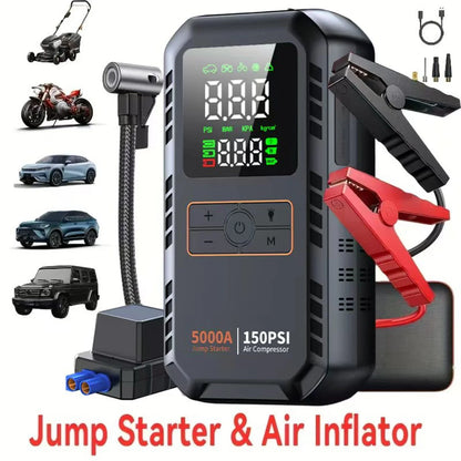DriveStart™ 4-in-1 Emergency Jump Starter & Air Compressor